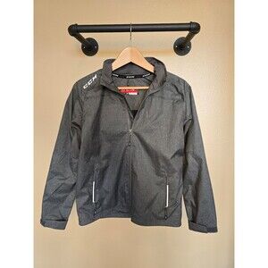 NWOT CCM Gray zip up lightweight jacket youth size large